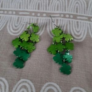 Shamrock earrings - costume jewelry